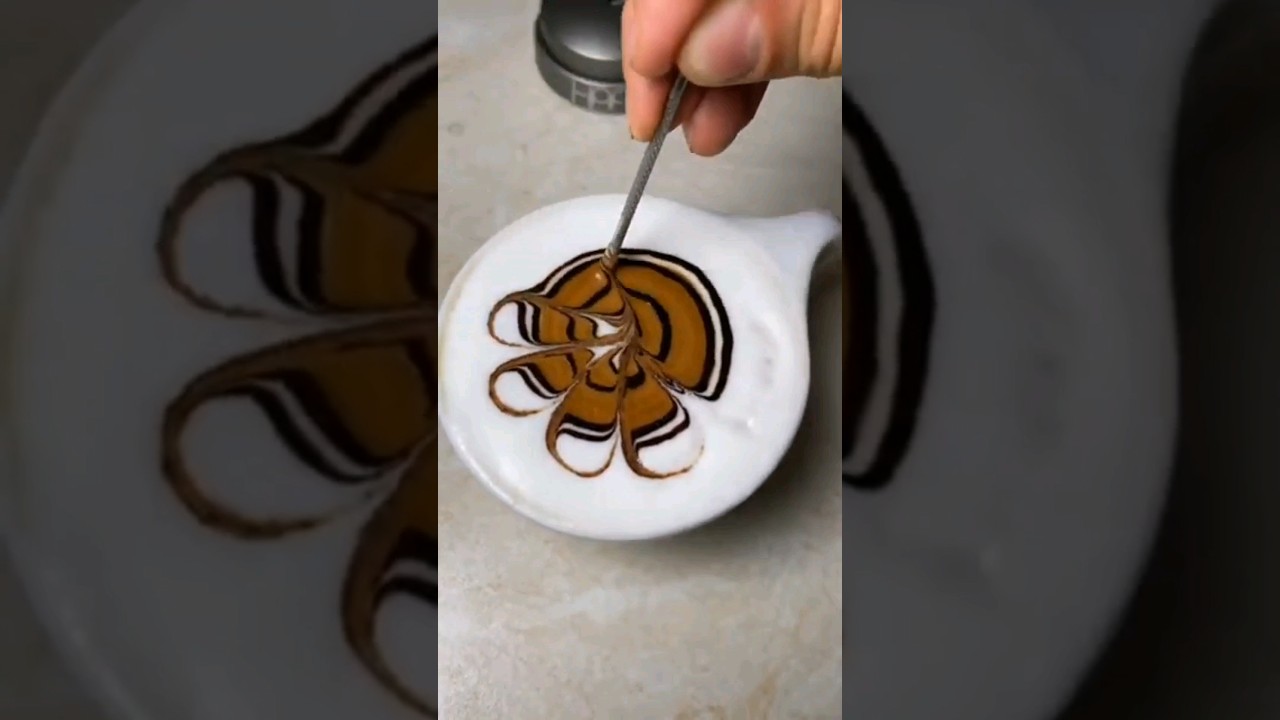 How to Make Awesome Latte Art #latteartcity #art #chocolate