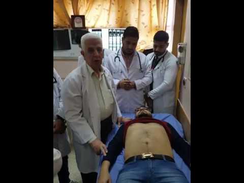 Clinical examination palpation of the spleen by Prof.Dr.Hamzah