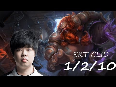 T1 Clid Stream: Clid Gragas KDA 1/2/10.