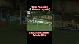 Gol do Anápolis no Final!!! ABECAT 2x2 Anápolis #goianão #futebol #anápolis