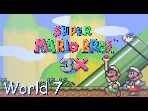 Walkthrough (SMW Hack) Super Mario Bros 3X - World 7.