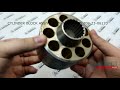 text_video Cylinder block and Valve plate Left Komatsu 708-23-06120