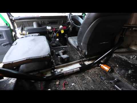 Land Rover Defener bulkhead removal bar. Camper conversion