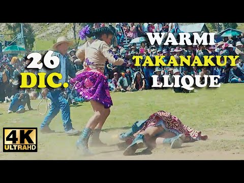 Warmi Takanakuy held in the community of llique on December 26,
