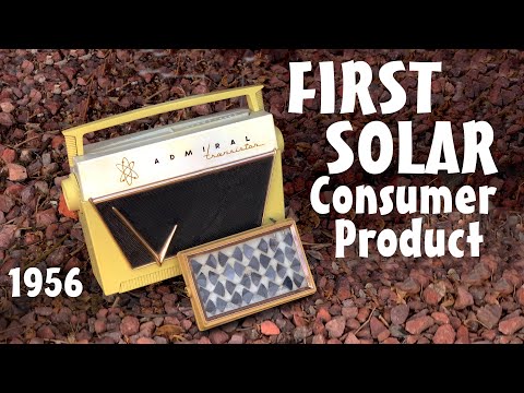 World's first solar consumer product 1956 Admiral transistor radio Sun-Powered