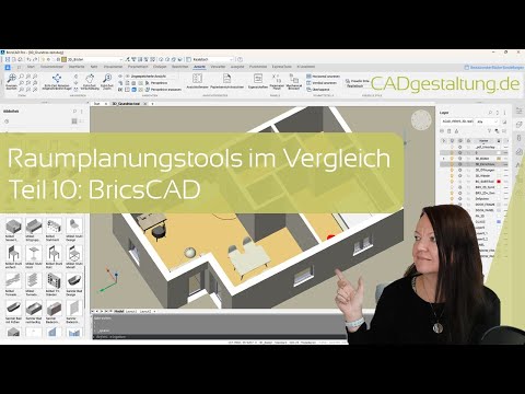 Raumplanungstools im Vergleich: 3D Grundriss mit BricsCAD