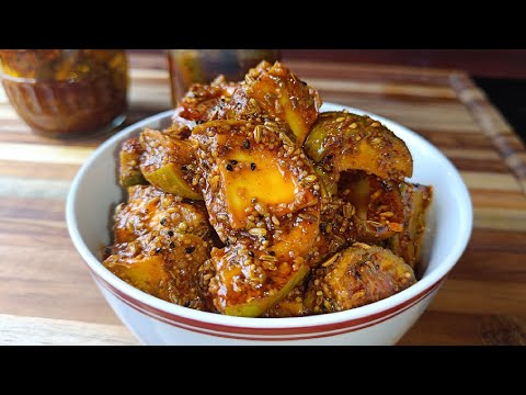 Mango Pickle Recipe | Aam Er Achaar | How To Make Mango Pickle Without Sun Drying