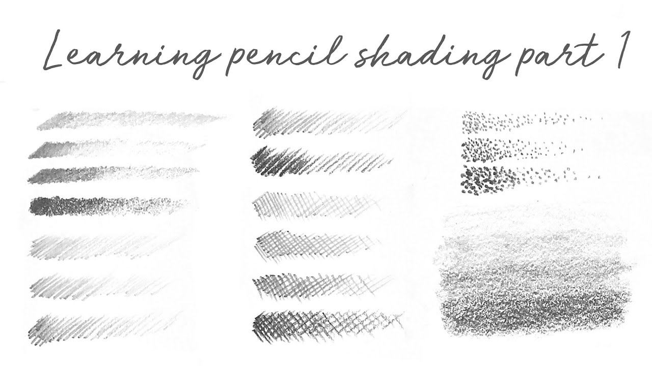 Learn Pencil Shading Techniques / Hatching and Cross Hatching Pencil Shading Techniques Part 1