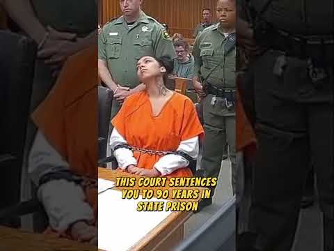 woman gets sentenced to 90 years in prison in the US and laughs #sentences #court
