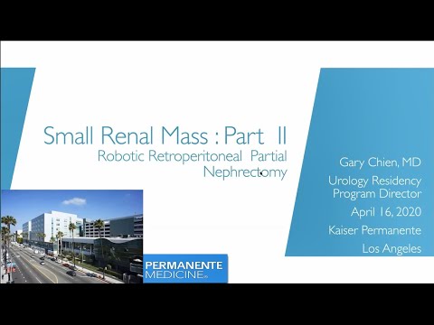 4.16.2020 Urology COViD Didactics - Small Renal Mass: Part II/Step-by-step Retroperitoneal RAPN