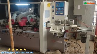 MÁY BÀO 4 MẶT 5 TRỤC DAO WOODMASTER KẾT HỢP MÁY CẮT VẠCH PHẤN | WM-521GH