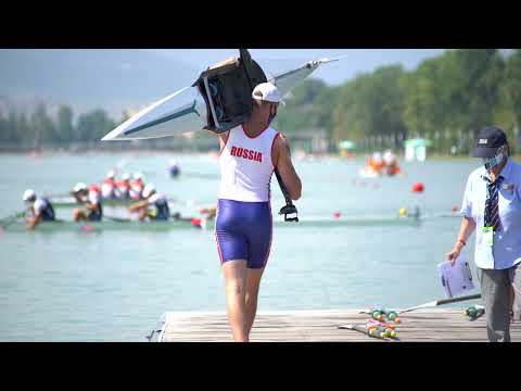 2021 World Rowing Junior Championships - final preparations before the race