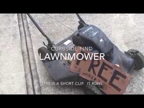 Quick clip : curbside find Murray with Briggs classic engine