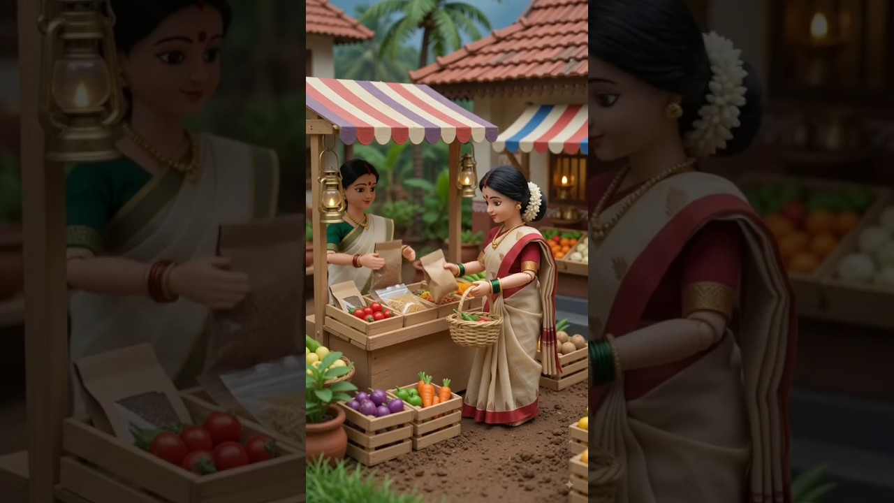 miniature doll family cooking tasty payasam😋🥰#ai doll trending #satisfying videos #viral#trending