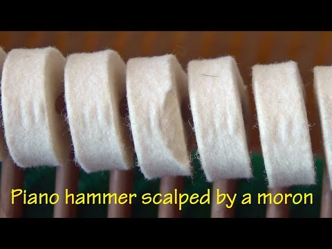 Piano hammer scalping to solve a tuning problem is not an option