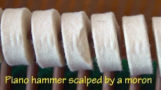 Piano hammer scalping to solve a tuning problem is not an option