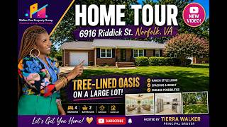 🏡 HOME TOUR | Stunning Brick Ranch in Norfolk, VA | Original Hardwood Floors & Sunroom