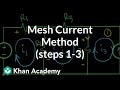 Mesh current steps 1 to 3