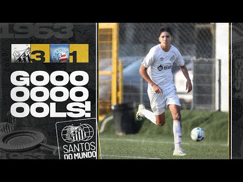 SANTOS 3 X 1 BAHIA | GOLS | BRASILEIRO SUB-17 (02/08/23)