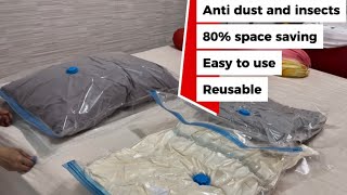 How to save space when you travel | Vacuum storage bag