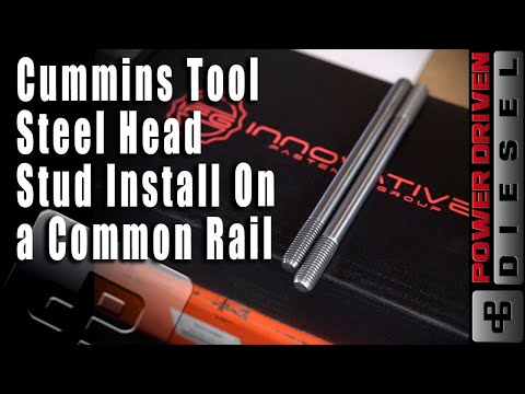Installing IFG Tool Steel Head Studs on a Common Rail Cummins Diesel | Power Driven Diesel