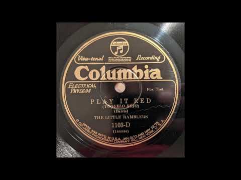 The Little Ramblers - Play It, Red - New York, July 8, 1927 Adrian Rollini