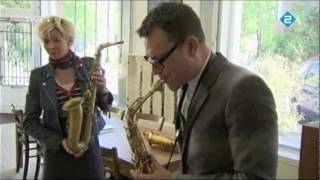 Benjamin Herman bij Amsterdam Winds op TV in Vrouw zoekt Kunst