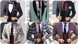 New men 3 piece suit designs || Latest wedding outfits for men || Men 3 piece suit collection