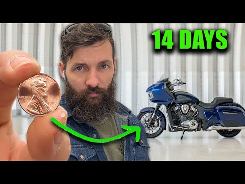 Trading $0.01 up to a MOTORCYCLE in 14 days