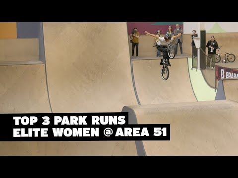 UCI #BMX Freestyle Park Contest @ Area 51 Eindhoven – Top 3 Runs Elite Women