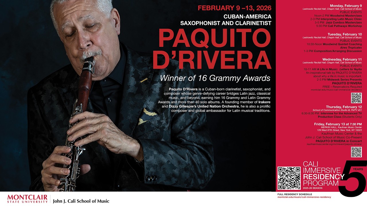 Cali School of Music Midweek Series Presents PAQUITO D’RIVERA