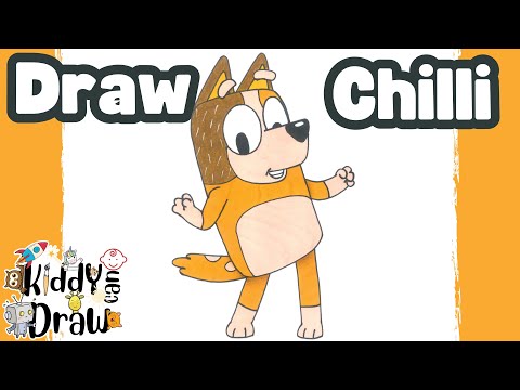 How to Draw Chilli from Bluey – Easy Step-by-Step!