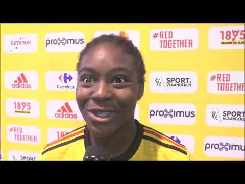 Esther Buabadi après Pologne U19 - Belgian Red Flames U19 le 09 04 2019