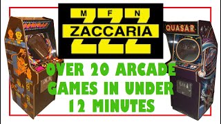 Over 20 Zaccaria Arcade Games In Under 12 Minutes