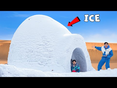 Making Real Ice House- IGLOO ! असली का बर्फ का घर???? | 100% Real