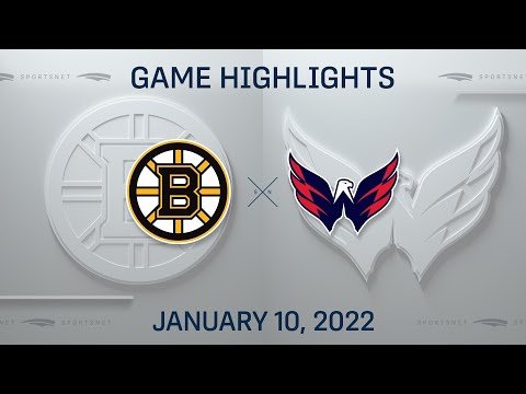 NHL Highlights | Bruins vs. Capitals - Jan. 10, 2022
