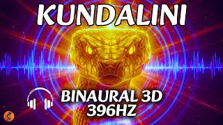 ⚠️ VERSIÓN AVANZADA · ACTIVA TU ENERGÍA KUNDALINI · Tambor Chamánico Binaural 396Hz 3D 🐍🎧