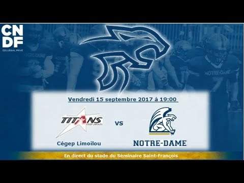 15 septembre 2017 - 1ère demie - Limoilou vs Notre-Dame
