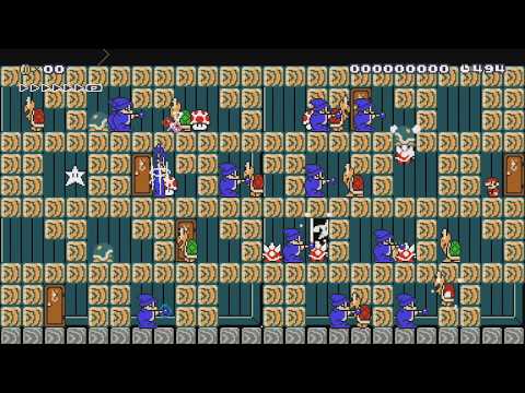 Mario's Wizarding Tournament by Steve - Super Mario Maker - No Commentary 1br