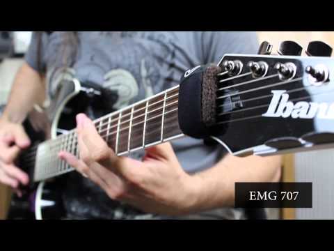 EMG Pickups 57-7 vs 707 (Comparison) - Ibanez Iron Label RGIR27FE