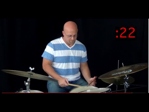 Jazz Drum Lesson of the Month: 30 second warmup