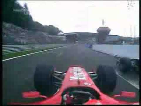 Spa 2004 Kimi Räikkönen Epic overtake on Michael Schumacher Onboard