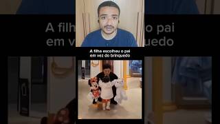 A filha escolheu o pai em vez do brinquedo #shorts