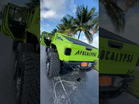 JEEP APOCALYPSE HELLFIRE 6x6 WITH CUSTOM INTERIOR & PAINT JOB! 100k+ jeep #cars #car #jeep #6x6