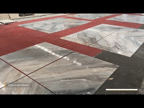 How to Do Bookmatch of Palissandro Marble in Chinese Stone Factory Workshop