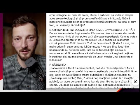 Costel Ghioancă despre tocarea publică a predicatorilor