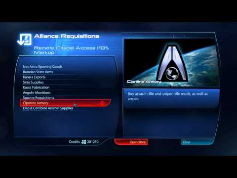 Mass Effect 3 Playthrough Ep.36 Weapon Shops on the Normandy!