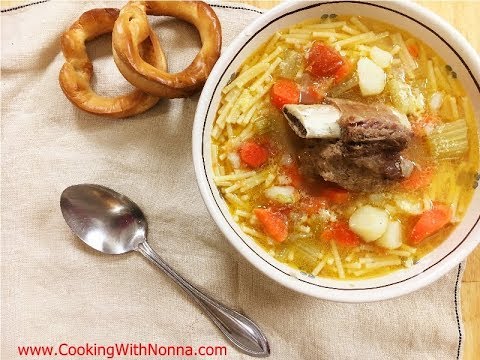 Beef Soup -  Brodo di Carne - Rossella's Cooking with Nonna