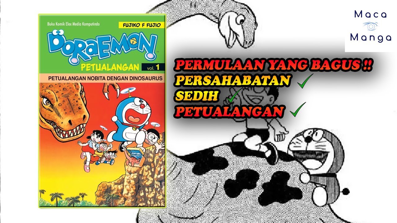 REVIEW MANGA DORAEMON PETUALANGAN 01 (EDISI BOOKPAPER) TERBITAN ELEXMEDIA