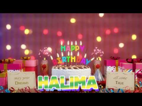 HALIMA Happy Birthday Song with Names 🌟 Happy Birthday to You